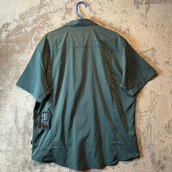 Kuhl Stealth Snap Short Sleeve Button Up Shirt Tidal Wave Blue Mens Size XL New - Picture 4 of 7